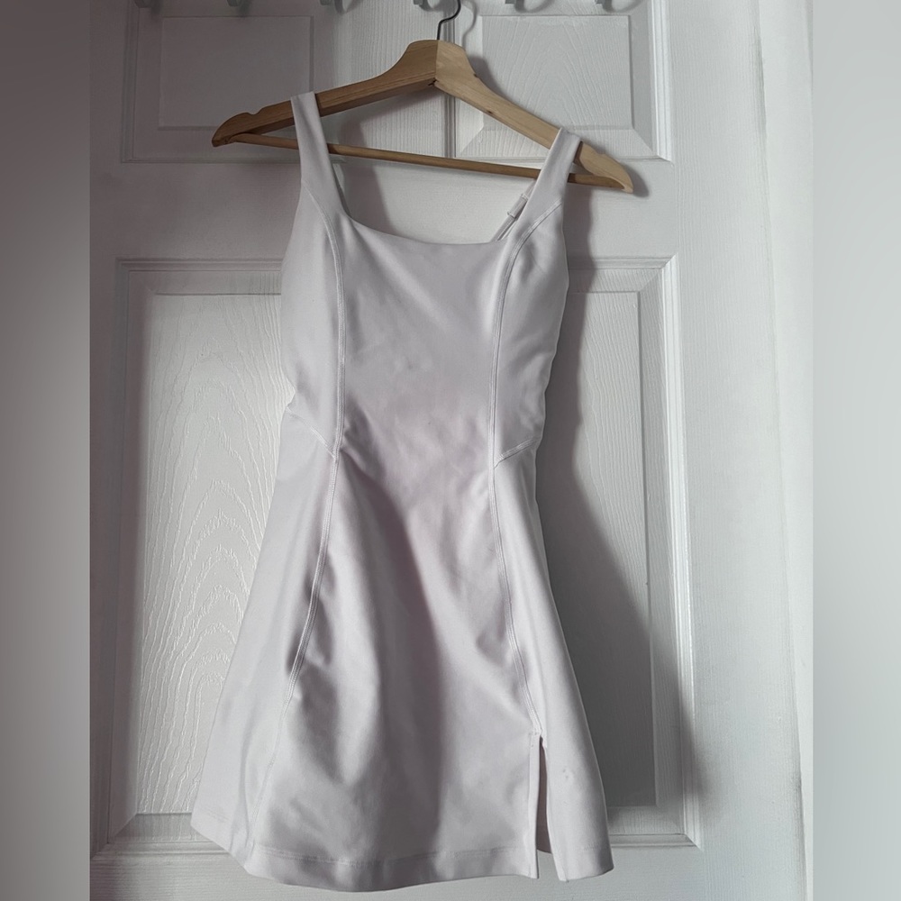 Tennis workout dress with shorts and phone pocket